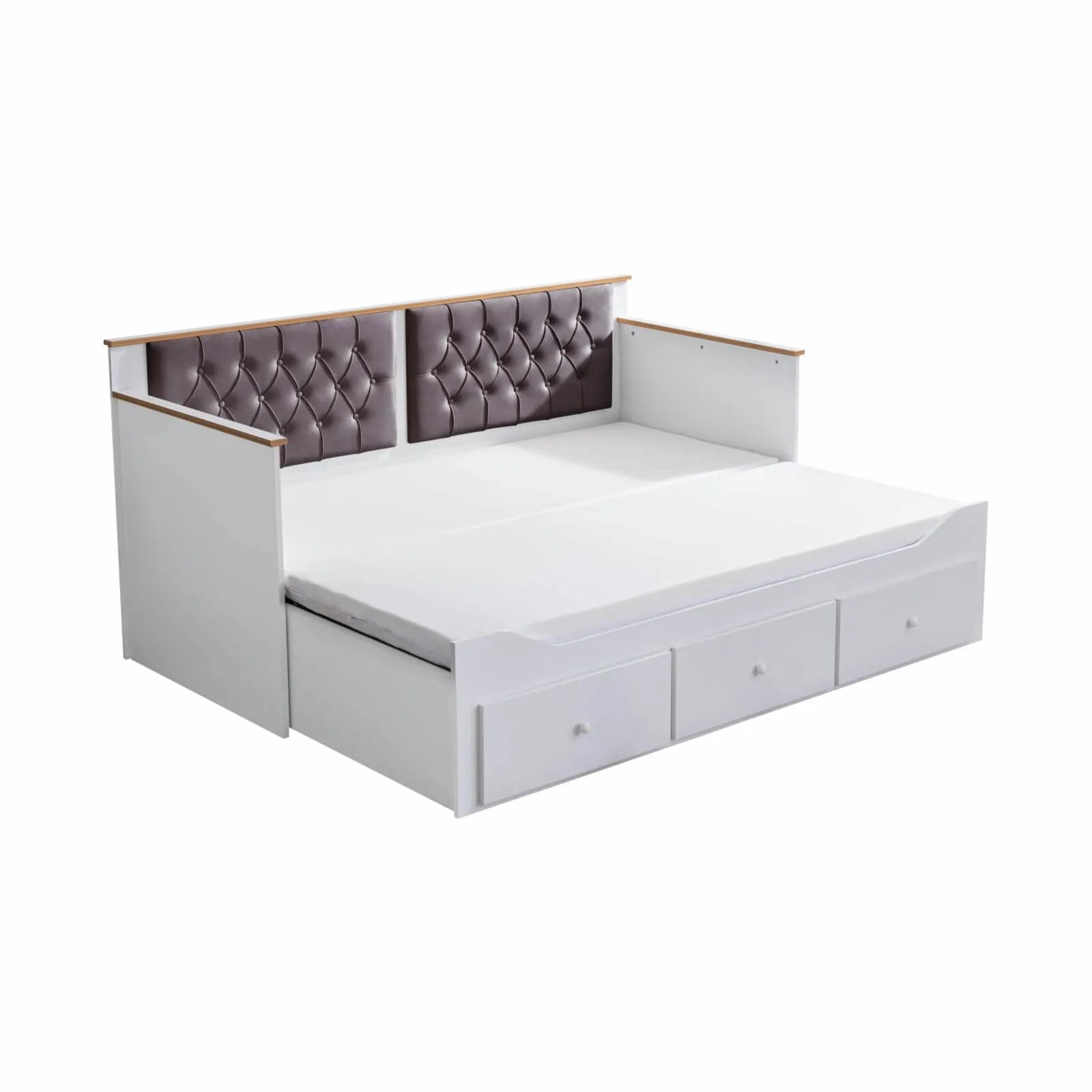 Alaçatı Büyüyen Gri Karyola