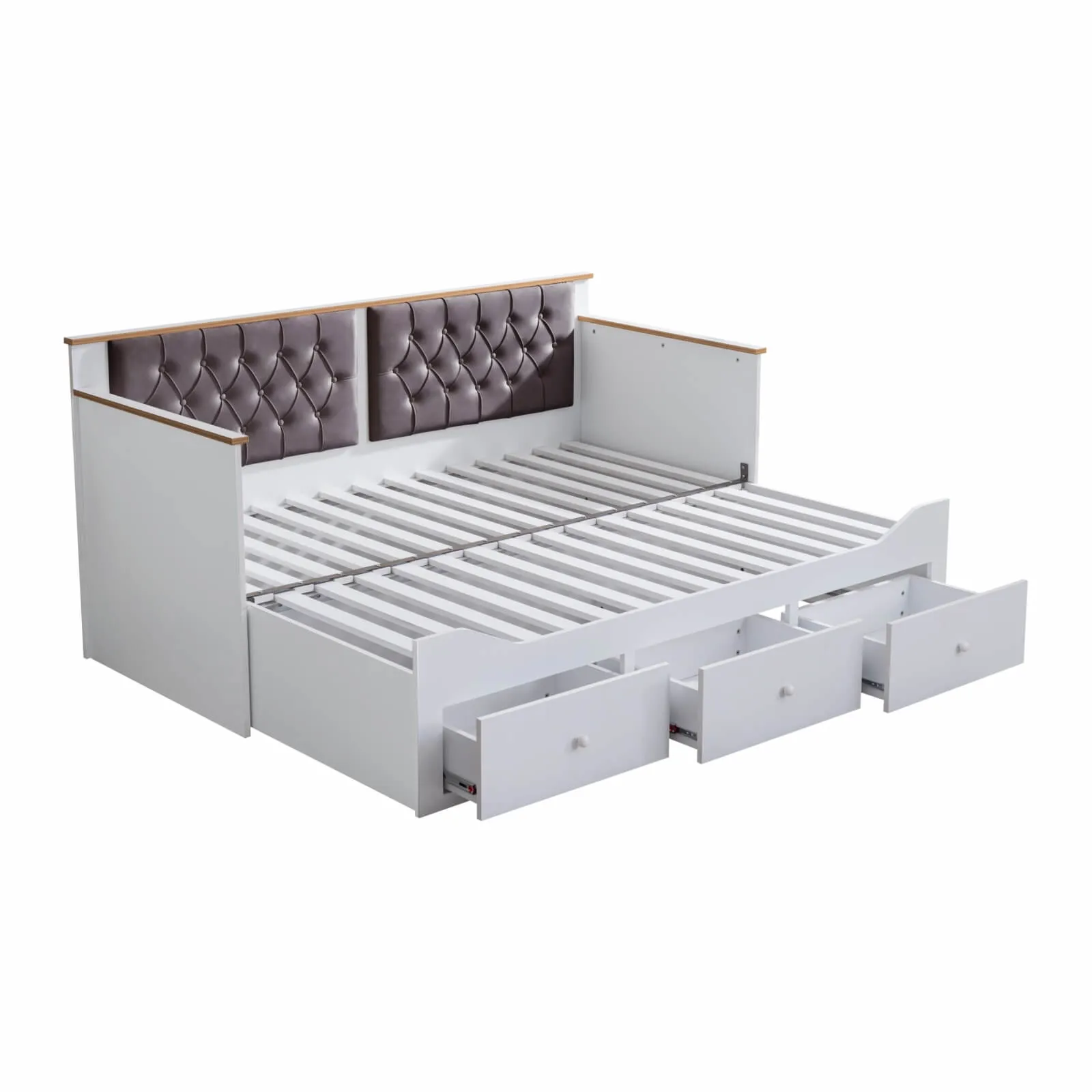 Alaçatı Büyüyen Gri Karyola