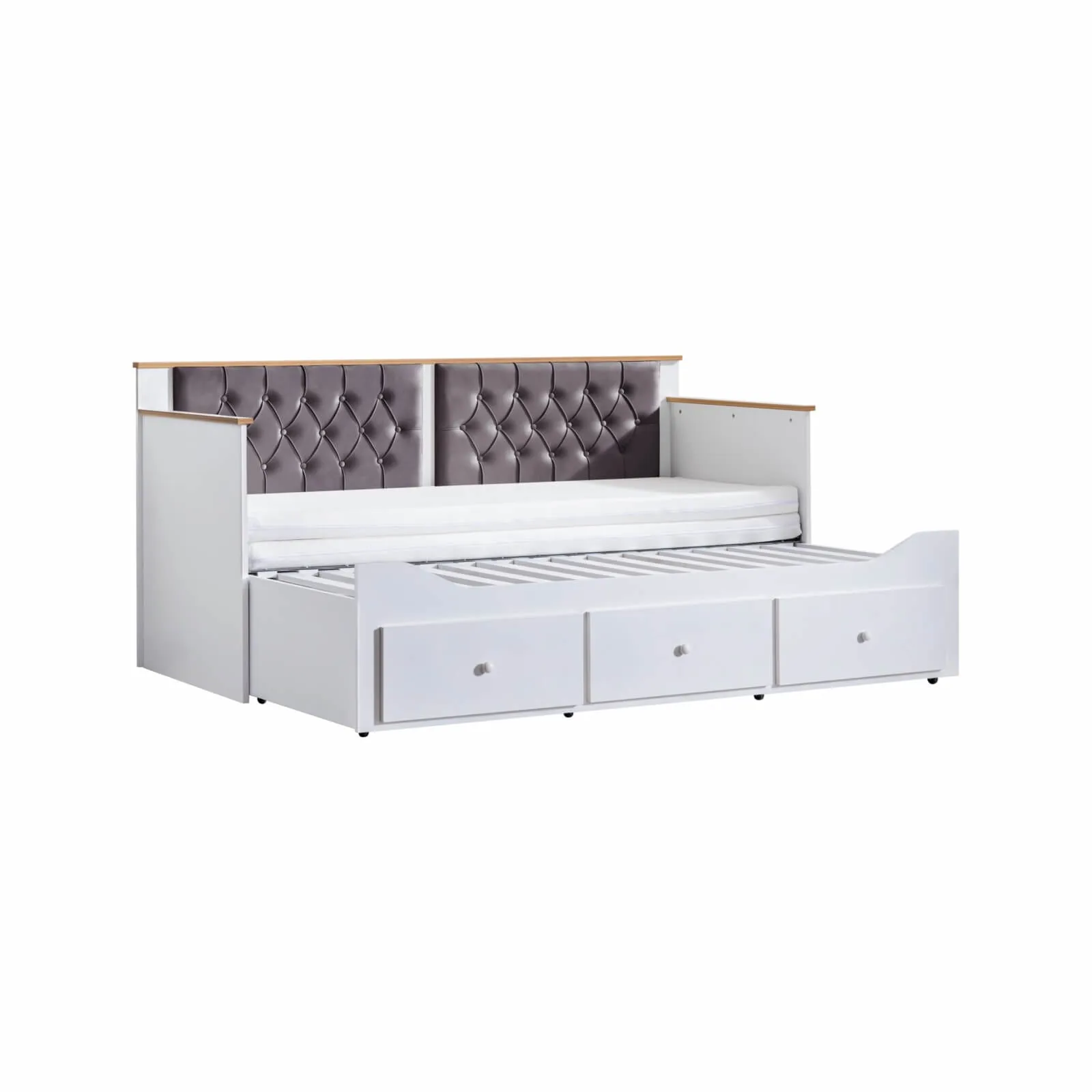 Alaçatı Büyüyen Gri Karyola