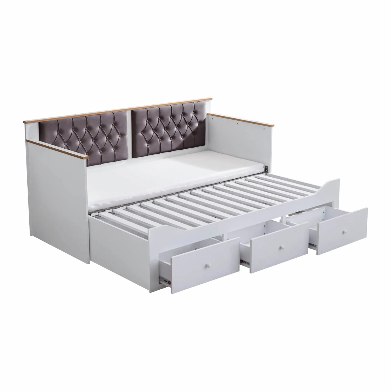 Alaçatı Büyüyen Gri Karyola