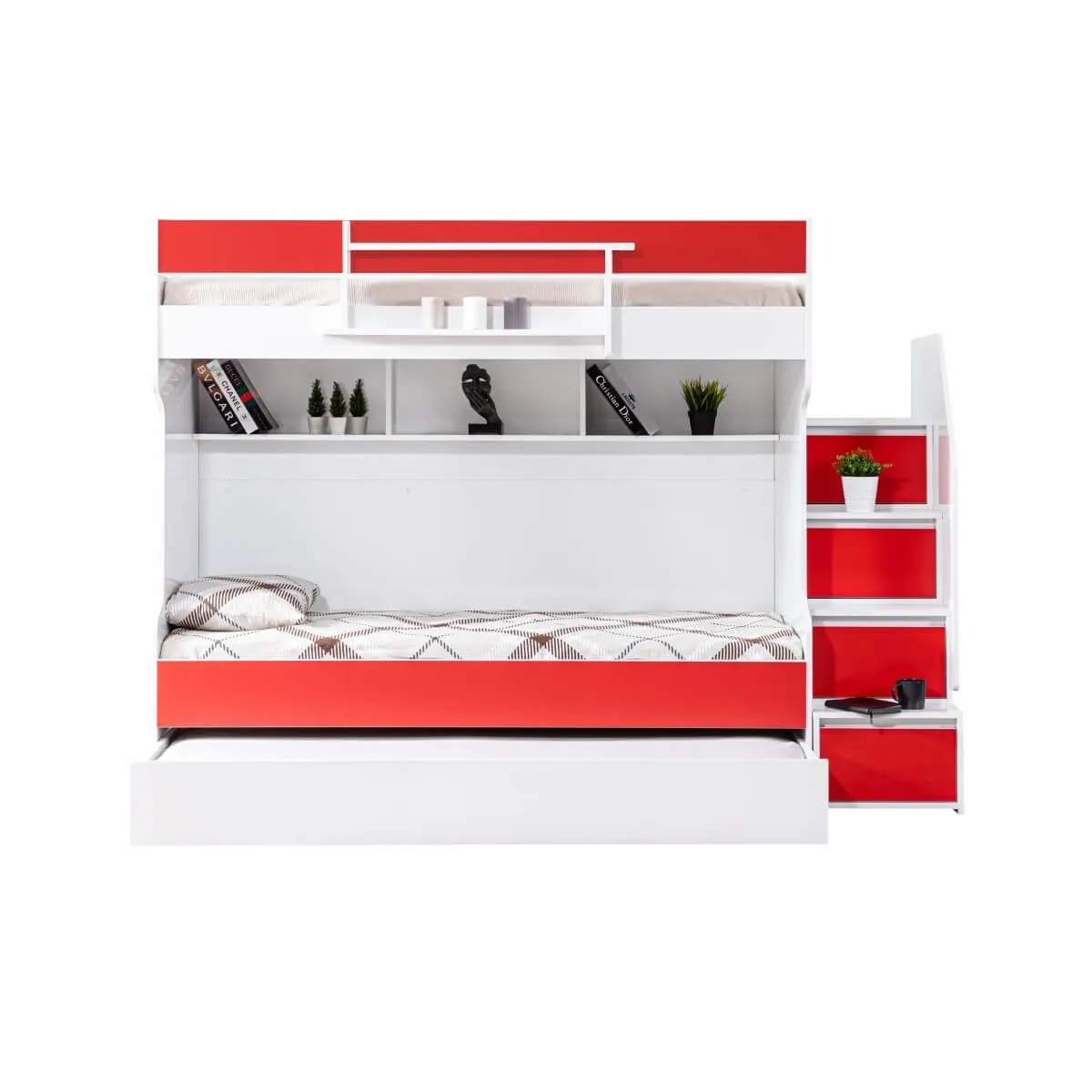 Cesur 3'lü Kırmızı Ranza