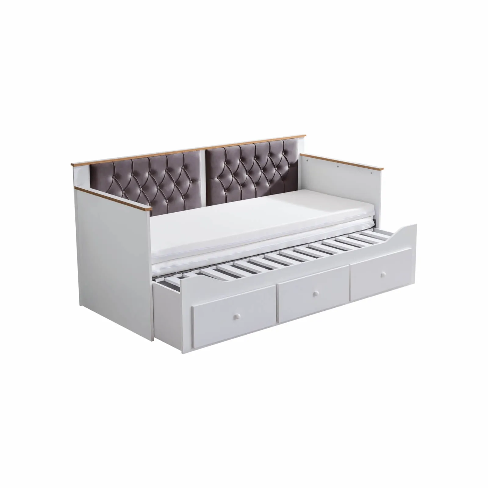 Alaçatı Büyüyen Gri Karyola