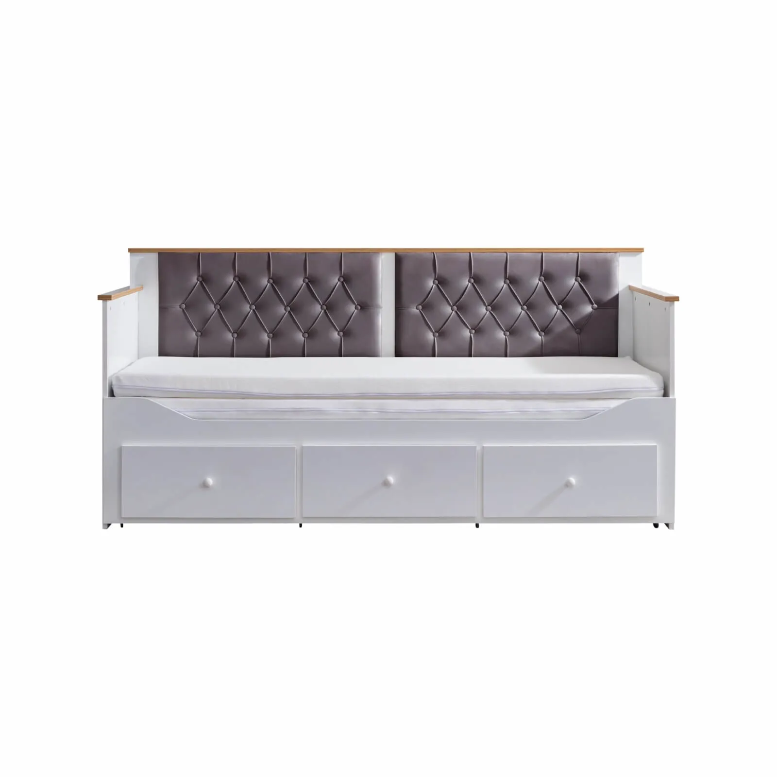 Alaçatı Büyüyen Gri Karyola