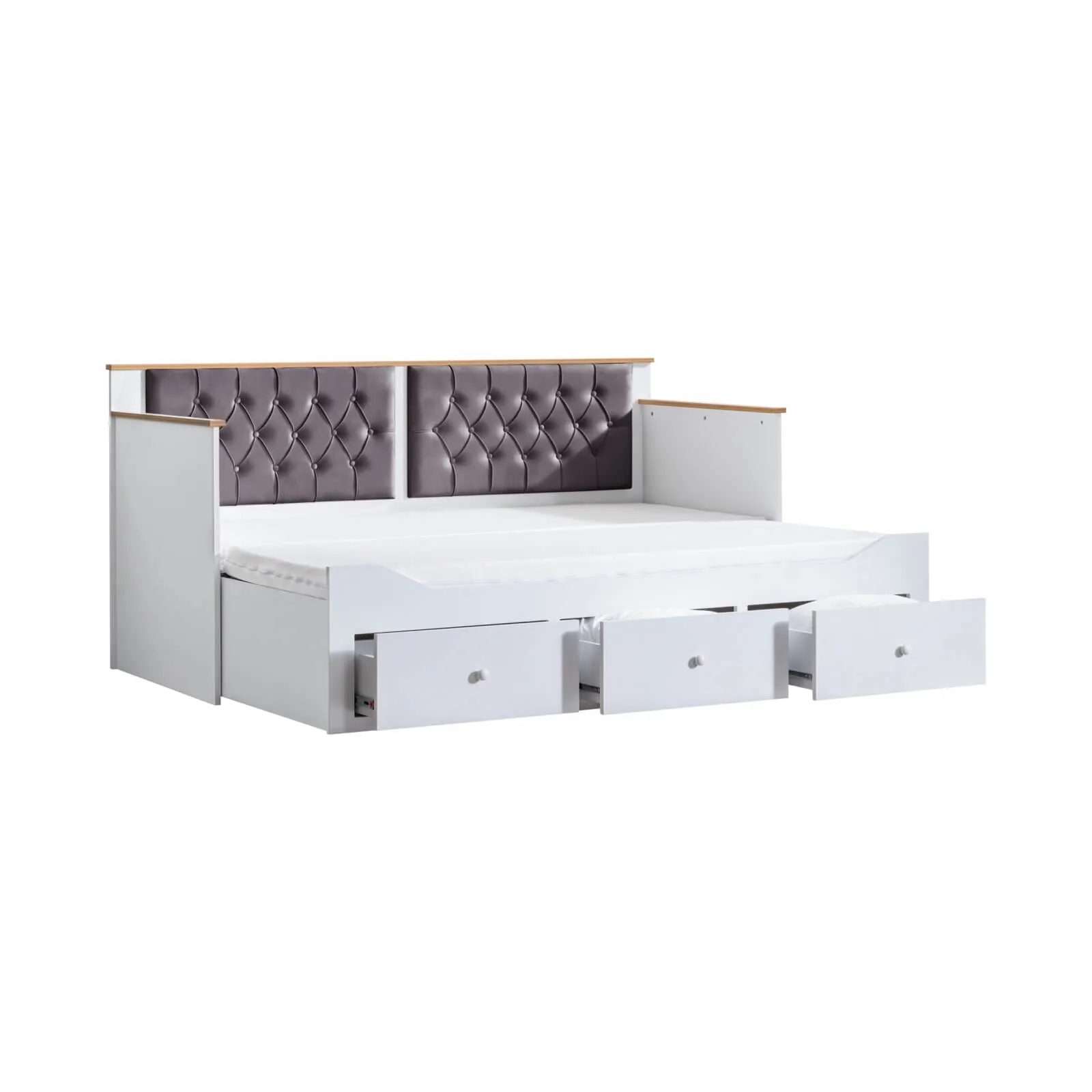 Alaçatı Büyüyen Gri Karyola