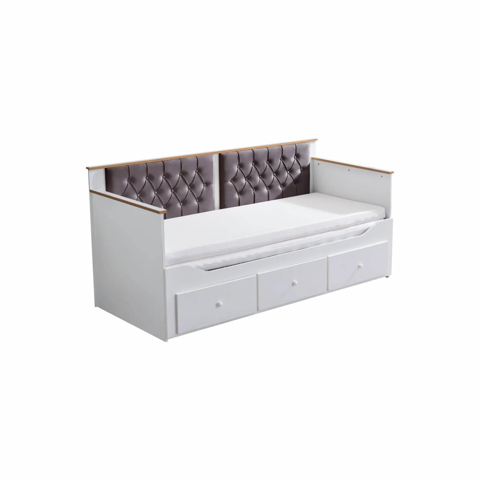 Alaçatı Büyüyen Gri Karyola